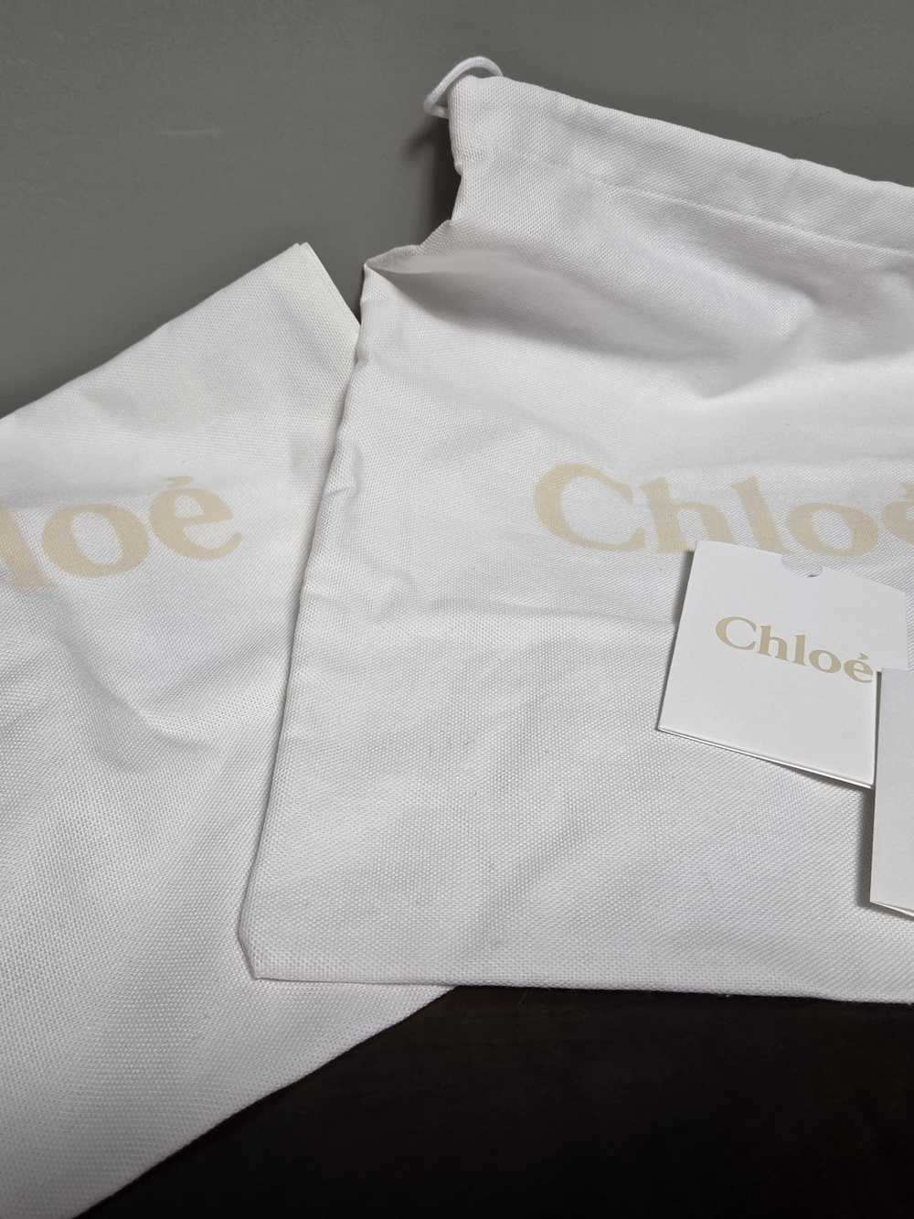 Chloé Dust Bag Set of 2 + Information Booklet